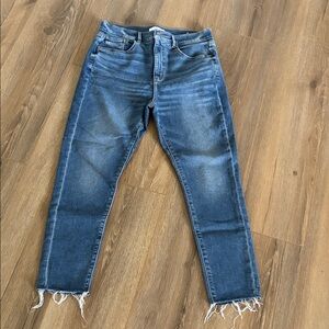 LOFT Classic Blue Denim crop skinny jeans